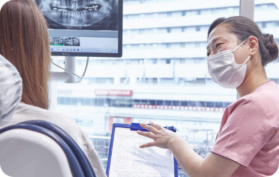 月々3,300円（税込）※ からの料金プランをご用意患者様が治療に専念していただくためのこだわり